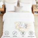 CozyLux California King Comforter Set White, 3 Pieces Cal King Solid Breathable Quilted Bedding Sets for All Seasons, Luxury Soft Lightweight Bed Set with Down Alternative Comforter and 2 Pillowcases