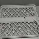 MYPET North States Paws Portable Pet Gate: 26-40" Wide. Pressure Mount. No Tools Needed. Made in USA. Dog Gate 23" Tall, Expandable, Durable Dog Gates for Doorways, Light Gray