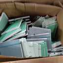 Fulmoon 120 Set Small Spiral Notebooks A6 with Pens & Holder, Forest Greens