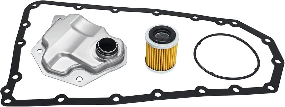 RE0F10A JF011E Transmission Filter Oil Pan Gasket Kit Replace 31728-1XF02 31728-1XF03 31397-1XF0D Fit for Altima Juke NV200 Rogue Select Sentra Lancer Outlander Sport Caliber Compass Patriot