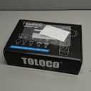 TOLOCO Massage Gun Deep Tissue, Percussion Massage Gun with 10 Replacement Heads, Super Quiet Portable Electric Massager for Athletes, Relax, Black