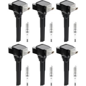 6 Pcs UF826 Ignition Coil & Iridium Spark Plugs Compatible with Ford 2017-2020 F-150 3.5L V6, Ignition Coil Pack Compatible with Lincoln 2018-2021 Navigator 3.5L V6, Replace# DG560 DG585 E1326