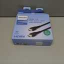 Philips 4K HDMI Cable 2 Pack,4 Ft Cord, 4K@120Hz, Data Transfer 10.2 Gbps, Fast Video Refresh Rate 60-600, Hertz Compatible with TV, Blu-ray, Laptops, Gaming Consoles, Streaming, Black, SWV3553B/37