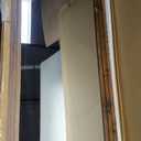 58x22in Full Length Mirror, 3-Tier Stepped Solid Wood Frame, Brown