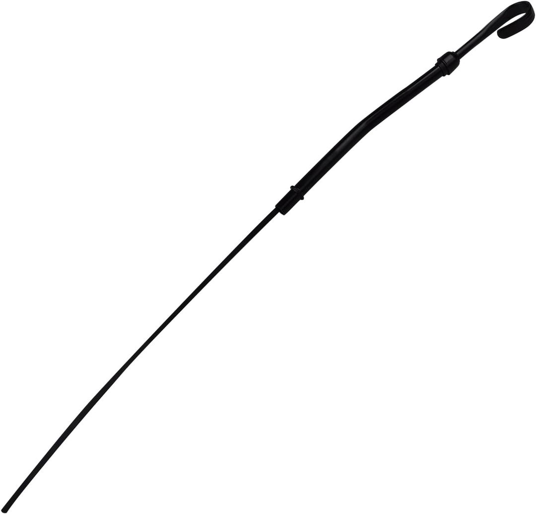 Flylin Oil Dipstick, Dip Stick for Chevrolet Small Block SBC 265 283 305 327 350 383 400 - Flexible Engine Replacement Oil Level Indicator (Black, 1955-1979)