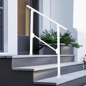 Hand Rails for Outdoor Steps, 2 Step Handrail Outdoor with Installation Kit, Railings for Outdoor Steps, Porch Handrail & Indoor Stair Safety Stair Railing Kit for Deck Gates Porch Concrete Hand Rails for Outdoor Steps, 2 Step Handrail Outdoor with Installation Kit, Railings for Outdoor Steps, Porch Handrail & Indoor Stair Safety Stair Railing Kit for Deck Gates Porch Concrete