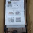 Floating Shelves Rustic Wood Wall Mounted Shelf Practical Metal Fence Design Ideal for Bedroom, Bathroom, Kitchen Set Of 3 (Carbonized Black)