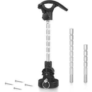 Trolling Motor Stabilizer Support Mount for Minn Kota Terrova/Ulterra/PowerDrive/Riptide, Garmin Force Kraken, MotorGuide Xi5/Xi3/Tour Pro - Shock Absorber, Reduce Bounce - Adjustable Aluminum Rod