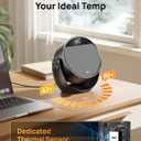 DREO Space Heater 1500W, 60 Adjustable Tilt, 10.5ft/s Portable Electric Heaters for Indoor Use with Thermostat, 8 Safety Protections, 3 Modes, Remote, Quiet Desk Heater for Bedroom, Office, Black