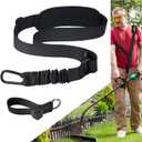 Trimmer Strap for Weed Eater Shoulder Strap Harness[Upgraded Elastic Part], Compatible with EGO/Greenworks String Trimmer, Leaf Blower, & Shrub Trimmers