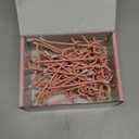 HUHOLE Pegboard Hooks 4 Inch 50PC, Pink Peg Board Hooks, Fit 1/4" or 1/8" Pegboard, Ideal Peg Board Organizer Accessories for Wall Display, Crafts Organization, Kitchen Organizer (Pink, 4 Inch)