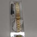 MioHHR Solid Stainless Steel Band Compatible with Apple Watch 38mm(Series 3/2/1) 40mm(Series SE/6/5/4) 41mm(Series 9/8/7) Metal Strap with Soft TPU Case for iWatch Bands for Women and Men, Gold