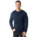 Merino Protect 100% Merino Wool Base Layer Mens Soft Long Sleeve Shirts Odor Resistance Thermal Underwear for Hunting Hiking XL