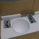 Modern Black Bathroom Vanity Light Fixtures 3 Lights Frame and Milk White Glass Globe Shade Modern Wall Sconce Lighting Bath Vanity Lights Bar Over Mirror (Exclude G9 Bulb)
