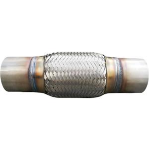 Exhaust Flex Pipe Universal Type 100% Stainless Steel For Heavy Duty and Cars (1 PC, 2.5X6X10)