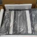 Furologee Nightstands Set of 2, End Tables with Charging Station and LED Lights, Black Night Stands with 2 Fabric Drawers, Bedside Tables Set of 2 for Living Room/Bedroom,Black Oak