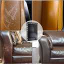 White Leather Repair Kit for Couches, Vinyl Repair for Furniture, Car Seats, Sofa, Jackets, Purses, Belts, Shoes, Works on Genuine, Italian, Bonded, PU Leather, No Heat Needed