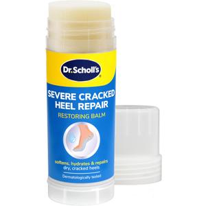 Dr. Scholl's Severe Cracked Heel Repair Restoring Balm 2.5oz, with 25% Urea for Dry, Cracked Feet, Heals and Moisturizes for Healthy Feet (2.5 Ounce (Pack of 1))