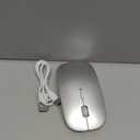 SUNGI Bluetooth Mouse for Laptop/MacBook/iPad/Android PC,Rechargable Quiet Slim Wireless Mouse Jiggler for Windows/Linux/Tablet,Silver