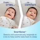 Graco SmartSense Soothing Baby Bassinet Smart Newborn Bassinet Detects and Automatically Responds to Baby's Cries For Newborn Babies to 6 Months, Crib