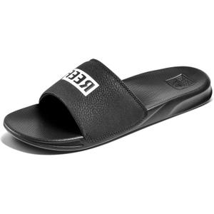 REEF Men's One Slide Sandal, (12, Reef Black/White)