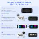 ECHTPower Switch 2 Pro Controller with Hall Effect Joysticks, One-Key Wake-Up for Switch 2, Wireless Controller for Switch 2/Switch/Lite/OLED, Turbo Button, 4 Back Buttons, RGB Lighting, 3.5mm Jack, Dual Vibration, 6-Axis Gyro