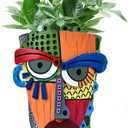 Abstract Face Planter Pots for Indoor Plants & Flowers Deco Gift
Funny Planter,Colorful Resin Flower Pots with Drainage Holes,Adorable Quirky Decor for Outdoor Garden,Patio & Home(L Modern)