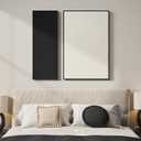 Framed 3D Textured Black and White Abstract Wall Art, 2 Piece, 36" W x 36" H x 2 Pcs