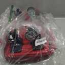 Expandable Foldable Duffel Bag Suitcases,Detachable Rolling Wheels,Rolling Duffle Bag with Wheels,Suitcase with Wheel,Carry on Luggage,Gift for Men Women Lightweight Suitcases (Red)