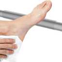 Brushed Nickel Shower Foot Rest Bar, Non-Slip Knurled Stainless Steel Foot Ledge for Shaving Legs, Wall Mounted Pedicure Foot Rest Step, Bathroom Corner Shower Accessories