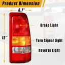 Boine Tail Light Compatible With 1999-2002 Chevy Silverado 1500 2500 3500 1999-2006 GMC Sierra 1500 2500 3500 Driver and Passenger Side Rear Light Brake Lamps