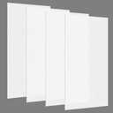 Pushglossy 4 Pack 22.5" x 46.5" x 0.08" Frosted Fluorescent Light Diffuser Panels, Translucent Polystyrene Sheet Replacement for 2x4ft Drop Ceiling Lights for Classroom Office Home