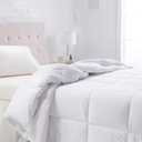 Amazon Basics White Down Alternative Comforter and Duvet Insert with Corner Tabs, Machine Washable, Full/Queen, All-Season