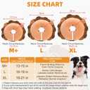 KOOLTAIL Inflatable Dog Cone Collar, Soft Donut E Collar for Dogs After Surgery to Stop Licking Enhanced Alternative, Blow Up Pet Neck Pillow Recovery Adjustable Cone for Dog Cat, Upgrade Size, Lion M