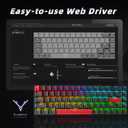 DrunkDeer G65 Rapid Trigger Mechanical Keyboard Magnetic Switch Gaming PBT Keycap RGB Wired 65% Size USB Compact Anti-Ghost Black