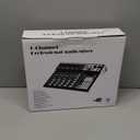 6 Channel Audio Interface Sound Board Mixing Console 16-Bit DSP DJ Mixer Audio Reverb Effect +48V Phantom Bluetooth Studio Audio Mixer For Karaoke Studio Streaming Recording