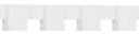 3"H x 1"P x 92 3/4"L Monroe Architectural Grade PVC Dentil Block Trim for 3/12. 4 Pieces