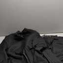 2 Piece Men's Chinese Suit Chinese Stand Collar Slim Fit Suits Front Button Blazer Pant Set (3X-Large, Black)