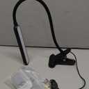 Vansuny Clip on Light LED Desk Lamp with Eye-Caring LED Light and Metal Clip, 11 Level Brightness 3 Color Modes, Powered by USB Port 5W Adjustable Neck Reading Lamp for Home and Office (5W, Black)