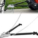 Nilight Tow Bar with Safety Chains, Coupler Fits 2-Inch Hitch Ball, 5500 lbs Towing Capacity, 41-in Opening Width, Bumper-Mounted Universal Towing Bar for RV, Car, Trailer, Truck, Alloy Steel