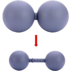 Adjustable Peanut Massage Ball Roller, Double Lacrosse Ball Acupoint Myofascial Release Muscle Knot Relaxer Mobility Trigger Point for Physical Therapy Self Deep Tissue Manual Massager Equipment Tool