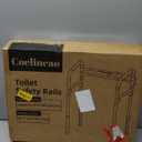 Toilet Safety Rails (300 LB) – Adjustable, Foldable Toilet Handle Frame for Elderly & Disabled Adults, Supports All Toilet Types