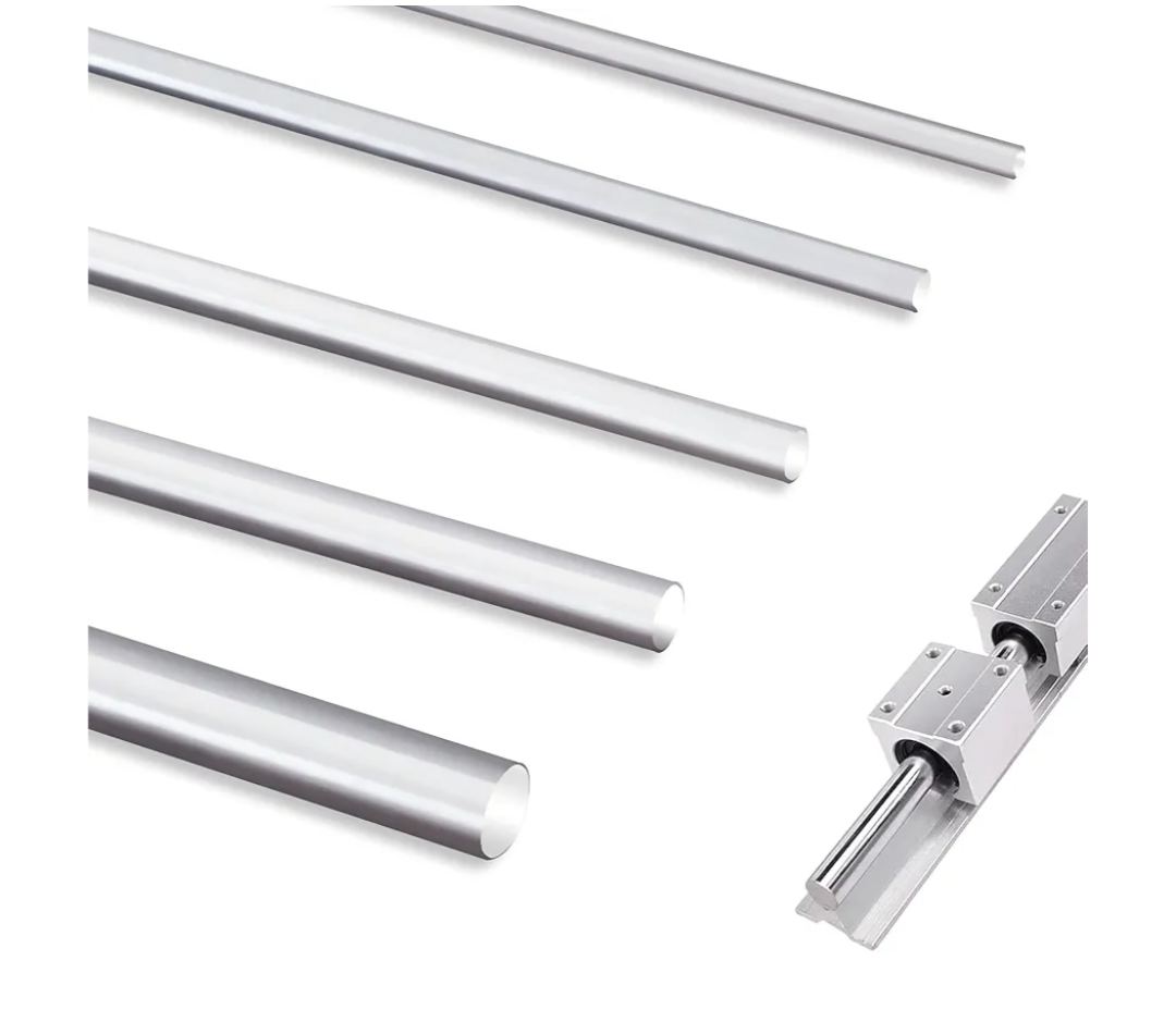 1 Pc 2/5'' x 24'' Chrome Plated Carbon Steel Round Rod, Chrome Coated Steel Round Bar for Shaft Gear Drill Lathes Boring Machine Turning Miniature Axle, Cylindrical Pin DIY Craft Tool