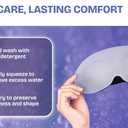 Infinite Aura Sleep Mask 3D Contoured Eye Mask for Sleeping, Adjustable Strap, Memory Foam, Lightweight & Breathable Blindfold for Travel, Naps, Meditation