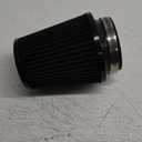 Clamp-On Cold Air Intake Filter, High Performance, Washable Filter, Replacement Air Filter, Flange Diameter 3inch/76mm Black
