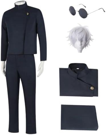IMDAET Anime Cosplay Costume for Jujutsu Satoru Costume Costume Uniform for Men Halloween Party M