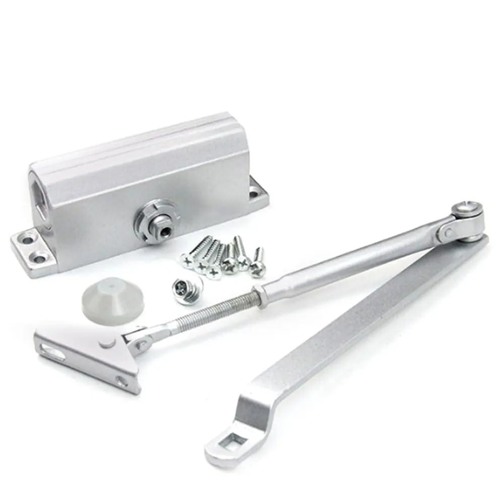 Commercial Hydraulic 187lb Door Closer Heavy Duty Home Use Concealed Door Spring Hinge Spring Buffer Adjustable Speed Door Closers Hardware Use for Weight Door (P802)