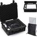 Unmake Starlink Mini Case, Carrying Travel Hard Case with WIFI Carrying Bag - Suitable for Starlink Mini, Kickstand, Pipe Adapter, Cables & More, Durable Foam - Dual Layer Shock