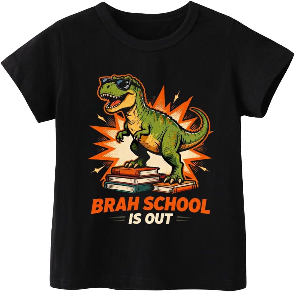 Last Day of School Shirt Kids Happy Last Day of School T-Shirt Boys & Girls Summer Break Tee 3T-8T (Black)