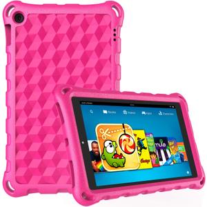 DiHines Lightweight Kids Shockproof Case Cover for Amazon Fire 7 Tablet (7th/9th Gen)